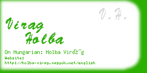 virag holba business card